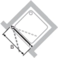 Hüppe 4-Eck-Schwingtür Design Pure BxH: 80 Cm X 190 Cm Silber Matt -Badezimmerbedarf Geschäft 01785 2438 HPUV18P06MAE 21