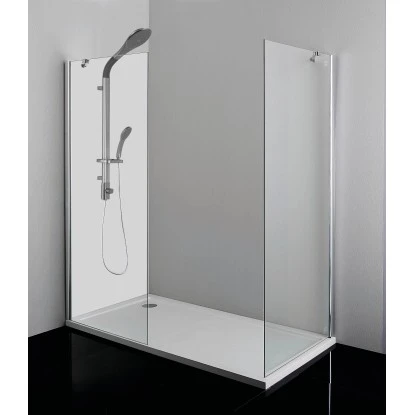 Seitenwand Sanoflex 6 Mm Chrom 95 Cm X 195 Cm 4 Seitenwand Sanoflex 6 Mm Chrom 95 Cm X 195 Cm - Image 2