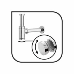 Baliv Waschbecken-Set 60 Cm Weiß Mit Armatur -Badezimmerbedarf Geschäft 06947068029 WEB03 270721 L