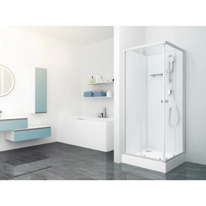 Baliv Komplettdusche DUK-85.110KE 85 Cm X 85 Cm Silber Matt 3 Baliv Komplettdusche DUK-85.110KE 85 Cm X 85 Cm Silber Matt