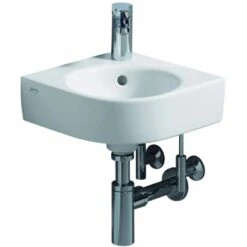 Geberit Eck-Handwaschbecken Renova Compact 45 Cm WeißHl Und ÜL -Badezimmerbedarf Geschäft 15790 4123 8329787 print 1