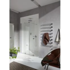 Hüppe Xtensa Pure Walk In Gleittür 1-teilig Rechtsbefestigung 160-180cm X 200cm -Badezimmerbedarf Geschäft 159157 XtensaNische 1