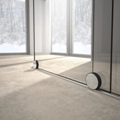 Hüppe Xtensa Pure Walk In Gleittür 1-teilig Rechtsbefestigung 160-180cm X 200cm -Badezimmerbedarf Geschäft 159157 XtensaRollenaussen 1