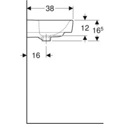 Geberit Handwaschbecken Renova Plan 50 Cm Ohne Hahnloch O. Überl. Weiß KeraTect -Badezimmerbedarf Geschäft 1769451 20200402 105923 3