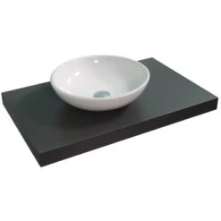 Aufsatzwaschbecken Ø 42 Cm Rund Weiß 10 Aufsatzwaschbecken Ø 42 Cm Rund Weiß -Badezimmerbedarf Geschäft 2137 Aufsatzwaschbecken 4