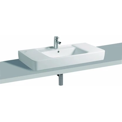 Geberit Aufsatzwaschbecken Renova Plan 100 Cm Weiß 4 Geberit Aufsatzwaschbecken Renova Plan 100 Cm Weiß – Bild 2