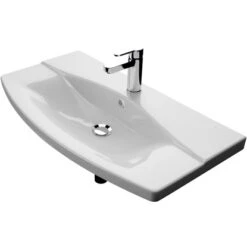 Pelipal Waschbecken Keramik 84 Cm Quantum Kompakt Serie 4010 Weiß