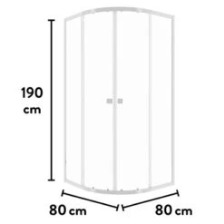 Baliv Duschkabine DUK-80.20R 80 Cm X 80 Cm Chrom 21 Baliv Duschkabine DUK-80.20R 80 Cm X 80 Cm Chrom -Badezimmerbedarf Geschäft 250312107720 VM01 190221 L