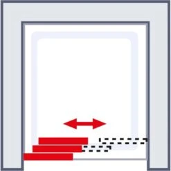 Schulte Kristall Trend Gleittür 3-teilig 80 Cm Kunstglas Softline Hell -Badezimmerbedarf Geschäft 32020 2053 4060991002335 6