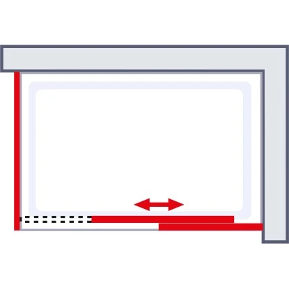 Schulte ExpressPlus Schiebetür MasterClass Mit Seitenwand Chromoptik 90x140cm 6 Schulte ExpressPlus Schiebetür MasterClass Mit Seitenwand Chromoptik 90x140cm - Image 4