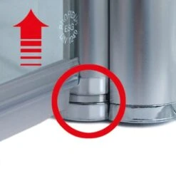 Schulte ExpressPlus Set Duschkabine Pendeltür Garant Mit Duschwanne 200x80cm -Badezimmerbedarf Geschäft 3342 2053 HebSenk Profil 2 1