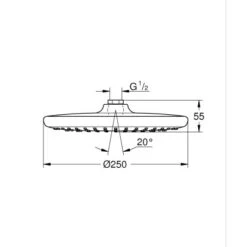 Grohe QuickFix Kopfbrause Vitalio Start Ø 25 Cm Chrom 7 Grohe QuickFix Kopfbrause Vitalio Start Ø 25 Cm Chrom -Badezimmerbedarf Geschäft 4005176728600 4520 3