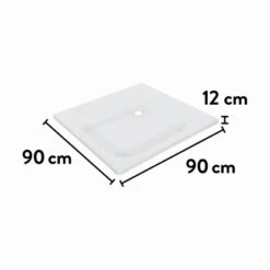 Baliv Duschwanne DW-90.60 E Quadratisch 90 Cm X 90 Cm -Badezimmerbedarf Geschäft 4007871039951 VM01 150621