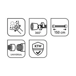 Baliv Wannenbrause-Set WBS-150.20 Verchromt -Badezimmerbedarf Geschäft 4007873313318 WEB03 260521