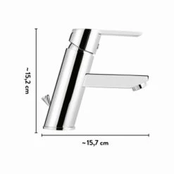 Baliv Waschtischarmatur WT-350 Chrom -Badezimmerbedarf Geschäft 4007874116314 VM01 260521
