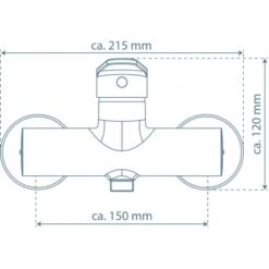 Schütte Duscharmatur Futura Chrom -Badezimmerbedarf Geschäft 4008431180403 2759 99