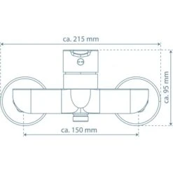 Schütte Duscharmatur Denver Schwarz Matt -Badezimmerbedarf Geschäft 4008431444062 2759 20