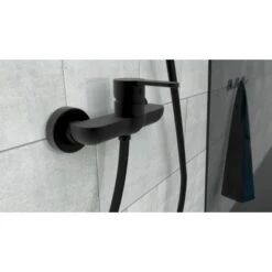 Schütte Duscharmatur Denver Schwarz Matt -Badezimmerbedarf Geschäft 4008431444062 2759 4