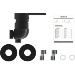 Schütte Duscharmatur Denver Schwarz Matt -Badezimmerbedarf Geschäft 4008431444062 2759 5