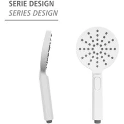 Wenko Duschkopf Design Kunststoff (ABS) 12 X 12 Cm Weiß -Badezimmerbedarf Geschäft 4008838254141 1068 AI 01