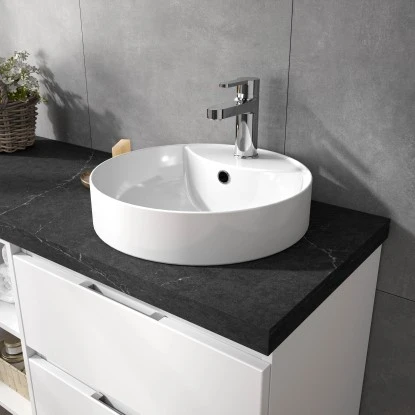 Pelipal Keramik-Aufsatzbecken Serie 4035 Weiß 40 Cm 5 Pelipal Keramik-Aufsatzbecken Serie 4035 Weiß 40 Cm – Bild 3