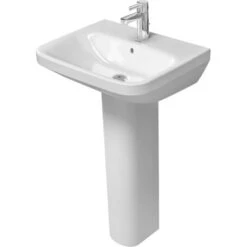 Duravit Waschbecken DuraStyle 55 Cm Weiß Mit Überlauf 1 Hahnloch -Badezimmerbedarf Geschäft 4021534850998 003