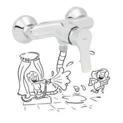 Baliv Duscharmatur DU-5750 Chrom -Badezimmerbedarf Geschäft 4048122122299 S03 250121