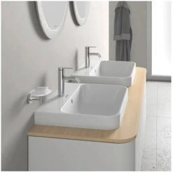 Duravit Aufsatzbecken Happy D.2 Plus Weiß Hochglanz 19,5 Cm X 60 Cm X 46 Cm -Badezimmerbedarf Geschäft 4053424896939 2438 AB 01