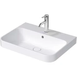 Duravit Aufsatzbecken Happy D.2 Plus Weiß Hochglanz 19,5 Cm X 60 Cm X 46 Cm -Badezimmerbedarf Geschäft 4053424896939 2438 S 02