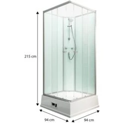 Schulte Komplettduschkabine Korfu II Mit Boiler Pumpe Alu-Natur Hellgrün 14 Schulte Komplettduschkabine Korfu II Mit Boiler Pumpe Alu-Natur Hellgrün -Badezimmerbedarf Geschäft 4060991009792 2053 3 1