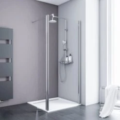 Schulte AlexaStyle 2.0 Duschwand Walk In Mit Bewegl. Element 80 X 30 X 190 Cm