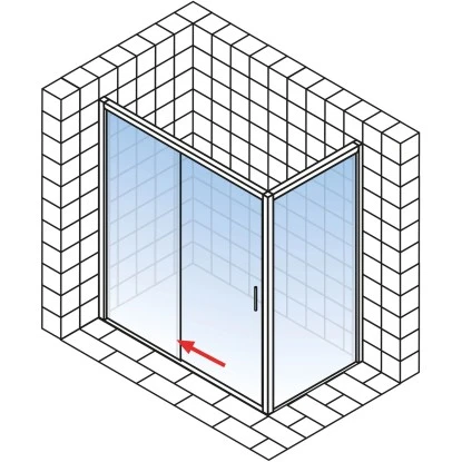 Schulte Schiebetür Festelement Li. U. Seitenwand MasterClass BxTxH 140x80x200 Cm 6 Schulte Schiebetür Festelement Li. U. Seitenwand MasterClass BxTxH 140x80x200 Cm – Bild 4