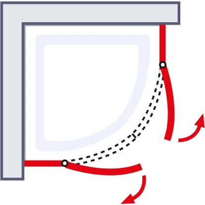 Schulte ExpressPlus Runddusche Garant 4-tlg. Alu-Natur Radius 55cm 7 Schulte ExpressPlus Runddusche Garant 4-tlg. Alu-Natur Radius 55cm – Bild 5
