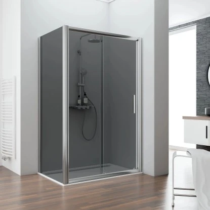 Schulte Seitenwand Für Schiebetür Kristall/Trend Chromoptik Grau Anthr. 200x90cm 3 Schulte Seitenwand Für Schiebetür Kristall/Trend Chromoptik Grau Anthr. 200x90cm