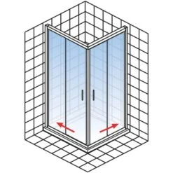 Schulte Eckeinstieg II Ohne Unteres Profil Kristall Trend Alu-Natur 200 X 90 Cm 10 Schulte Eckeinstieg II Ohne Unteres Profil Kristall Trend Alu-Natur 200 X 90 Cm -Badezimmerbedarf Geschäft 4060991047473 2053 AI 03