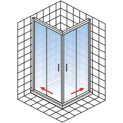 Schulte Eckeinstieg II Ohne Unteres Profil Kristall Trend Alu-Natur 200 X 90 Cm 6 Schulte Eckeinstieg II Ohne Unteres Profil Kristall Trend Alu-Natur 200 X 90 Cm - Image 4