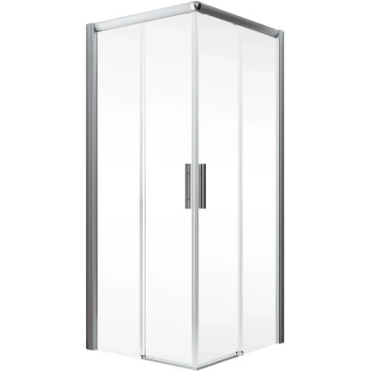 Schulte Eckeinstieg II Ohne Unteres Profil Kristall Trend Alu-Natur 200 X 90 Cm 4 Schulte Eckeinstieg II Ohne Unteres Profil Kristall Trend Alu-Natur 200 X 90 Cm - Image 2