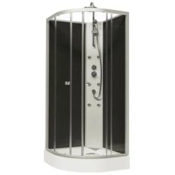 Schulte ExpressPlus Wellnesskabine Rhodos Mit Schiebetür Alu Natur 225x85x85cm -Badezimmerbedarf Geschäft 4060991057212 2053 2