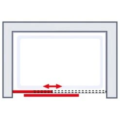 Schulte Dusche Schiebetür In Nische Toura Türanschlag Links 120 Cm X 200 Cm -Badezimmerbedarf Geschäft 4060991060199 6