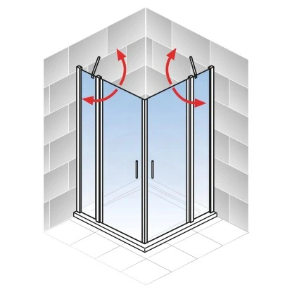Schulte ExpressPlus Eckeinstieg AlexaStyle2.090 X 90 X 192 Cm 4-teilig 7 Schulte ExpressPlus Eckeinstieg AlexaStyle2.090 X 90 X 192 Cm 4-teilig – Bild 5