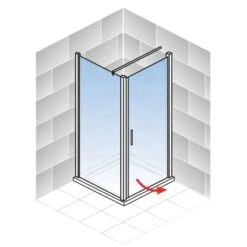 Schulte Sunny Drehtür Mit Seitenwand 90 X 80 X 180 Cm Weiß -Badezimmerbedarf Geschäft 4060991064081 5