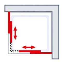 Schulte Eckeinstieg Mit Schiebetüren Sunny 180 Cm X 75-90 Cm Schwarz Klarglas 14 Schulte Eckeinstieg Mit Schiebetüren Sunny 180 Cm X 75-90 Cm Schwarz Klarglas -Badezimmerbedarf Geschäft 4060991070167 2053 AI 02