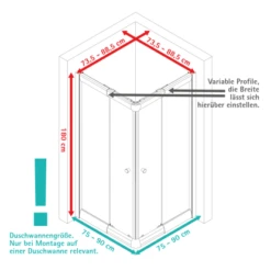 Schulte Eckeinstieg Mit Schiebetüren Sunny 180 Cm X 75-90 Cm Schwarz Klarglas 15 Schulte Eckeinstieg Mit Schiebetüren Sunny 180 Cm X 75-90 Cm Schwarz Klarglas -Badezimmerbedarf Geschäft 4060991070167 2053 VM 01