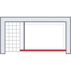 Schulte Walk In Frontteil Alexa Style 2.0 Dekor Frame Mattschwarz 200 X 90 Cm -Badezimmerbedarf Geschäft 4060991070884 2053 4