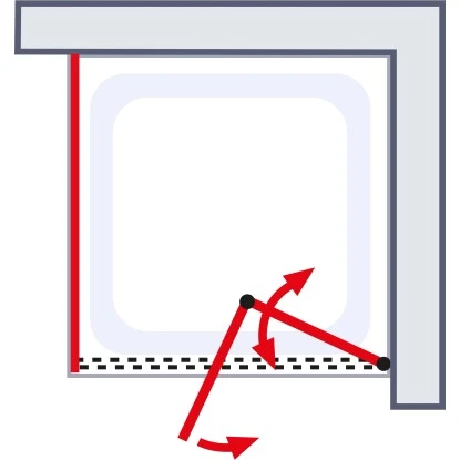Schulte ExpressPlus Drehfalttür U. Seitenwand Garant 2.0 Chromoptik 200 X 90 Cm 6 Schulte ExpressPlus Drehfalttür U. Seitenwand Garant 2.0 Chromoptik 200 X 90 Cm – Bild 4
