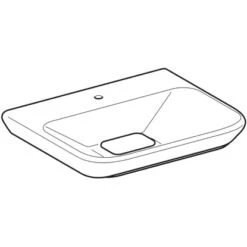 Geberit Waschbecken MyDay 60 Cm Weiß KeraTect -Badezimmerbedarf Geschäft 4123 125460600 Perspective