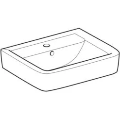 Geberit Waschbecken Renova Plan 55 Cm Weiß Mit Hahnloch Und Überlauf 5 Geberit Waschbecken Renova Plan 55 Cm Weiß Mit Hahnloch Und Überlauf -Badezimmerbedarf Geschäft 4123 222255000 Perspective