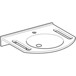 Geberit Waschbecken Publica 60 Cm Weiß Mit Ausschnitten -Badezimmerbedarf Geschäft 4123 402160016 Perspective