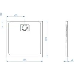Ottofond Duschwanne Pearl 80 Cm X 80 Cm Weiß -Badezimmerbedarf Geschäft 416352 3209 Pearl800x800 5