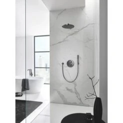 Grohe Kopfbrause-Set Rainshower Cosmopolitan 310 Hard Graphite -Badezimmerbedarf Geschäft 4520 ZZH T26066C07 000 01